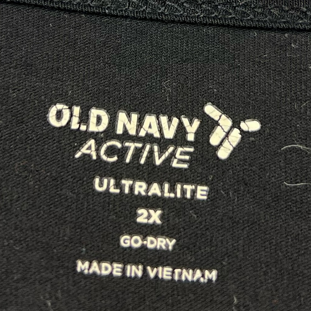 Old Navy Active Tank, Black, Ultralite, Sleeveless, Graphic Print, Festival Gym - Picture 6 of 7